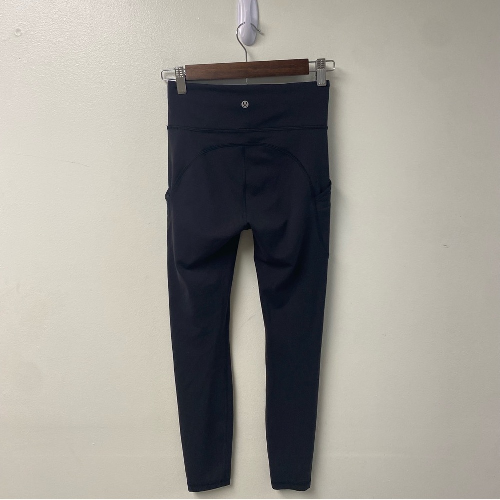 Lululemon Invigorate Black High Rise‎ Tight 25” Size 4 - Picture 6 of 7